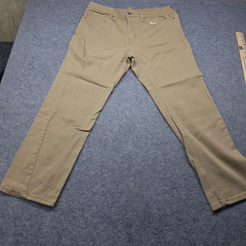 Levis 541 Athletic Taper Khaki Tan Twill Pants Mens 34x30 Stretch 18181-0228